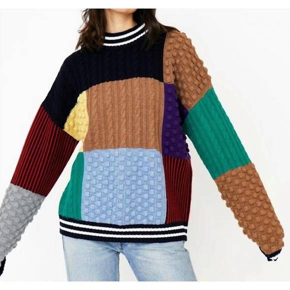 NEW KULE the ziggy sweater in multi - Picture 2 of 3